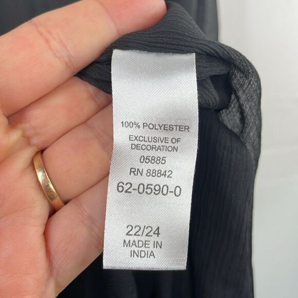 Swimsuits for all Kaftan Swimsuit Cover Semi sheer Black size 22/24 - Picture 7 of 11